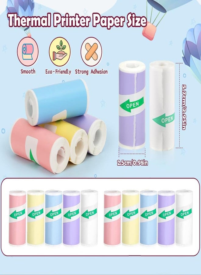 SCLWSS 10 Pack Colorful Sticker Maker Refills Compatible with Hello Blink - DIY Sticker Paper for Kids Crafts, Scrapbooking, Journaling & Creative Art Projects - Image 4